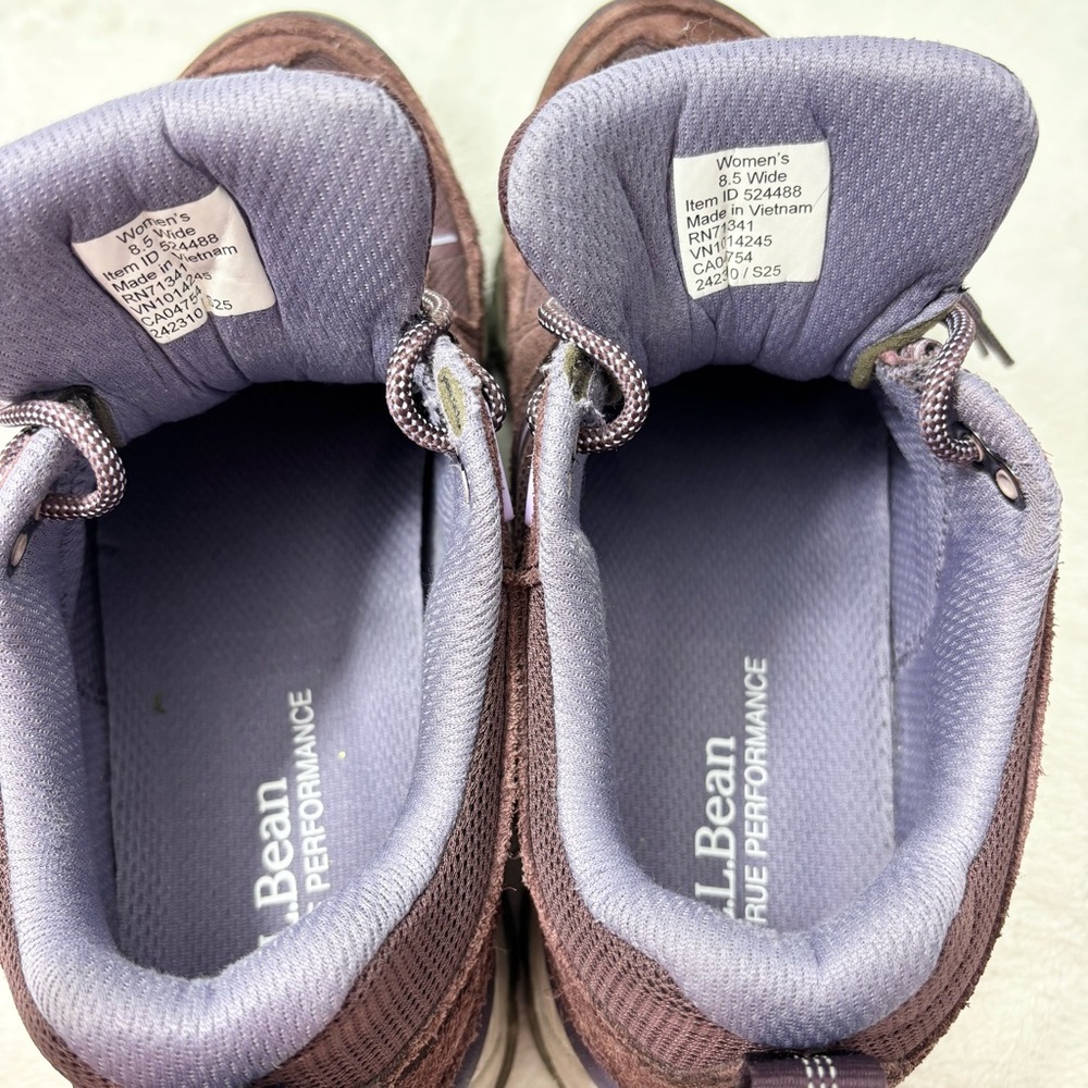 L.L.Bean Women's Trail Model X Ventilated Hiking Sneakers Size 8.5 Wide - Picture 11 of 12